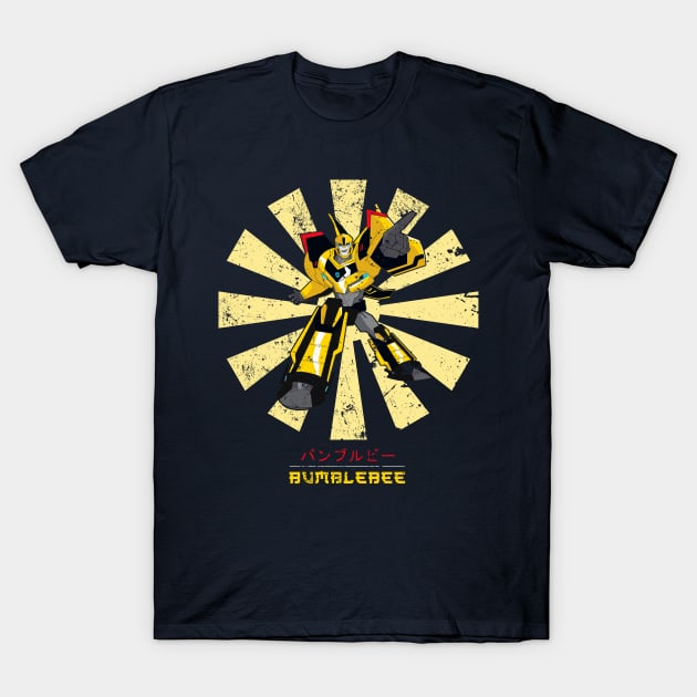 Bumblebee Retro Japanese Transformers T-Shirt by Nova5